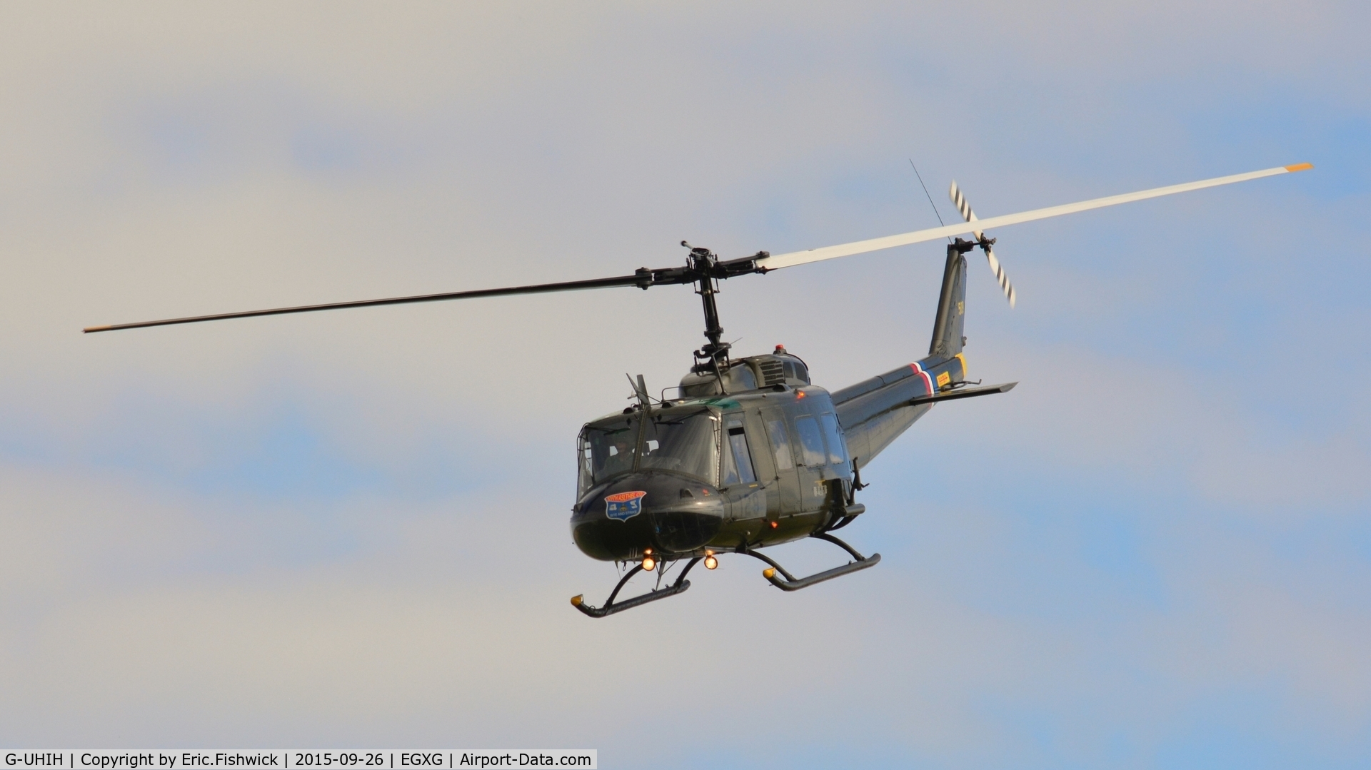 G-UHIH, 1972 Bell UH-1H Iroquois C/N 13208, 43. G-UHIH at The Yorkshire Air Show, Church Fenton, Sept. 2015.