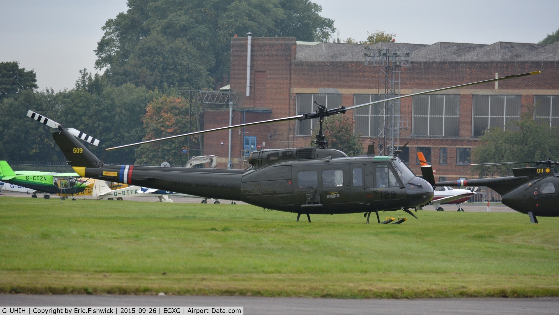 G-UHIH, 1972 Bell UH-1H Iroquois C/N 13208, 2. G-UHIH at The Yorkshire Air Show, Church Fenton, Sept. 2015.