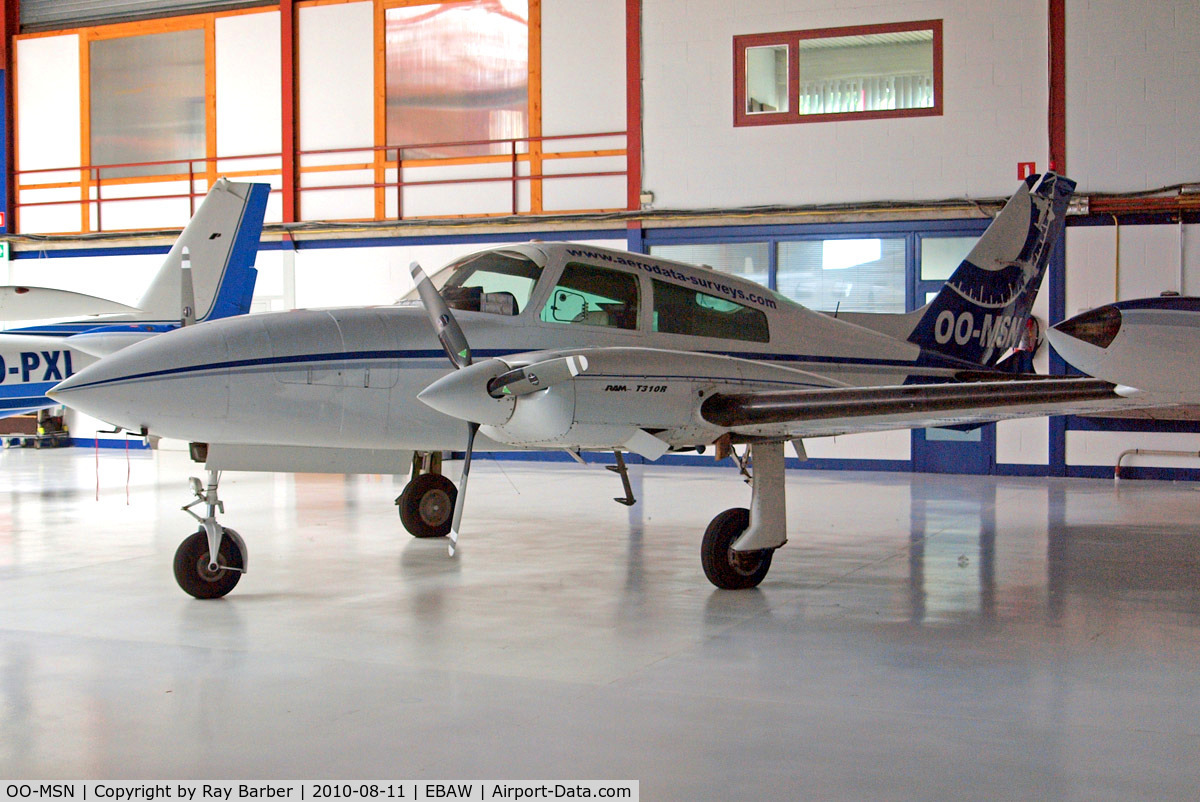 OO-MSN, Cessna 310R C/N 310R0562, Cessna T.310R [310R-0562] (Aerodata International Surveys) Antwerp-Deurne~OO 11/08/2010