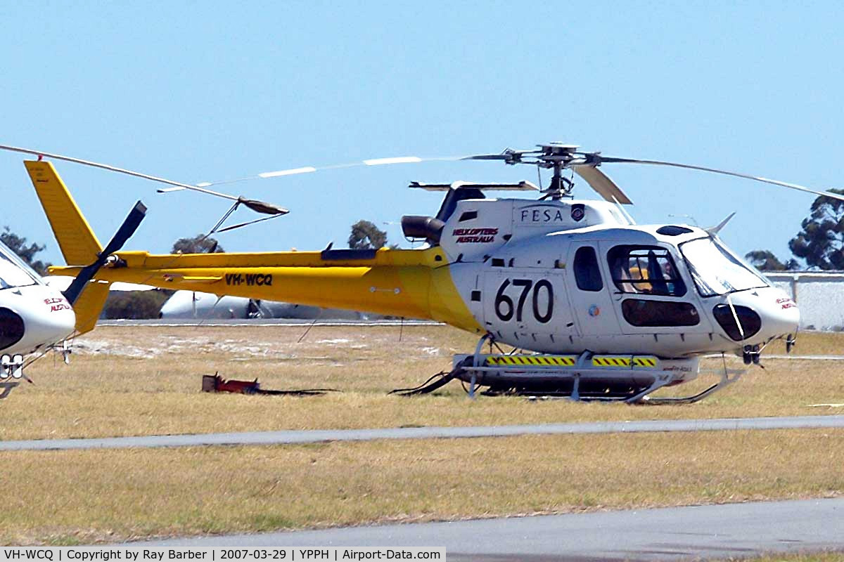 VH-WCQ, 1999 Eurocopter AS-350B-3 Ecureuil Ecureuil C/N 3195, Eurocopter AS.350B2 Ecureuil [3195] (Helicopters Australia) Perth-International~VH 29/03/2007