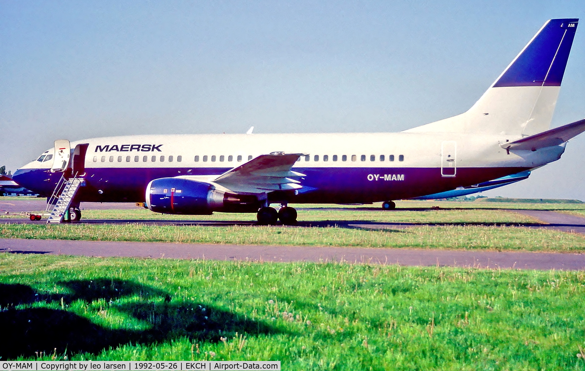 OY-MAM, 1992 Boeing 737-3L9 C/N 26442, Copenhagen 26.5.92