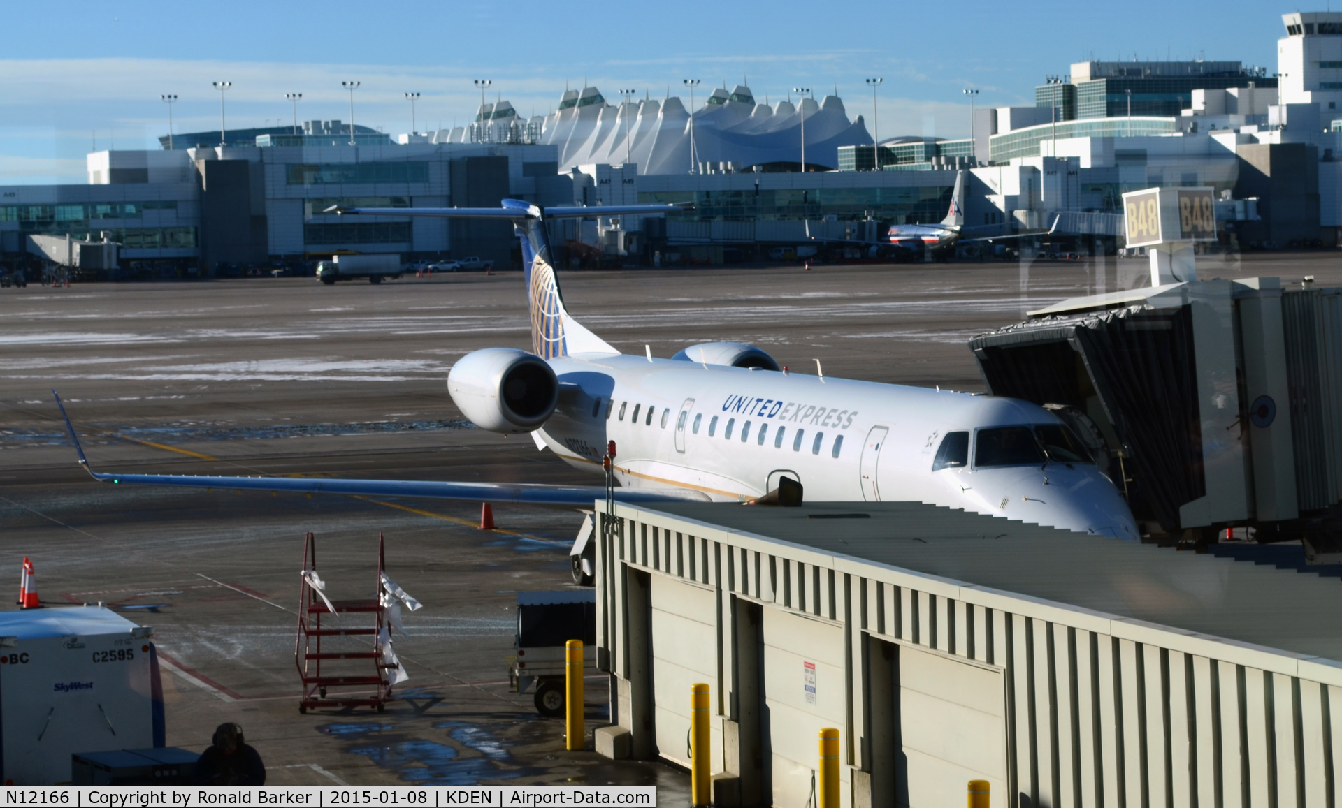 N12166, 2004 Embraer ERJ-145XR (EMB-145XR) C/N 14500831, Gate B48  Denver