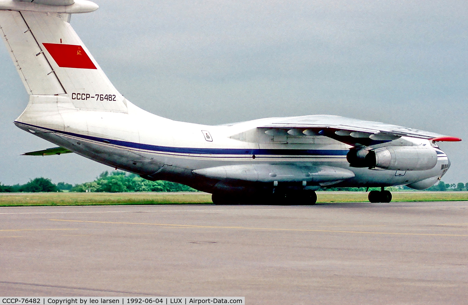 CCCP-76482, 1985 Ilyushin Il-76TD C/N 0053460832, Luxenbourg 4.6.92