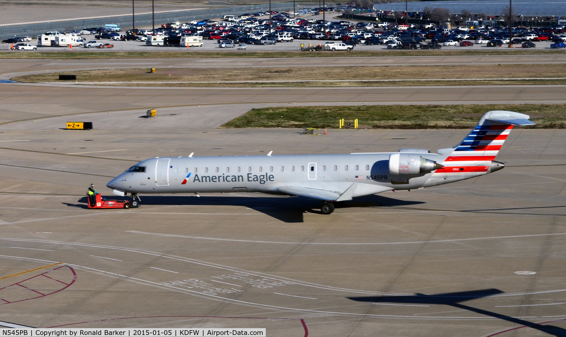 N545PB, Bombardier CRJ-702 (CL-600-2C10) Regional Jet C/N 10325, Towed DFW