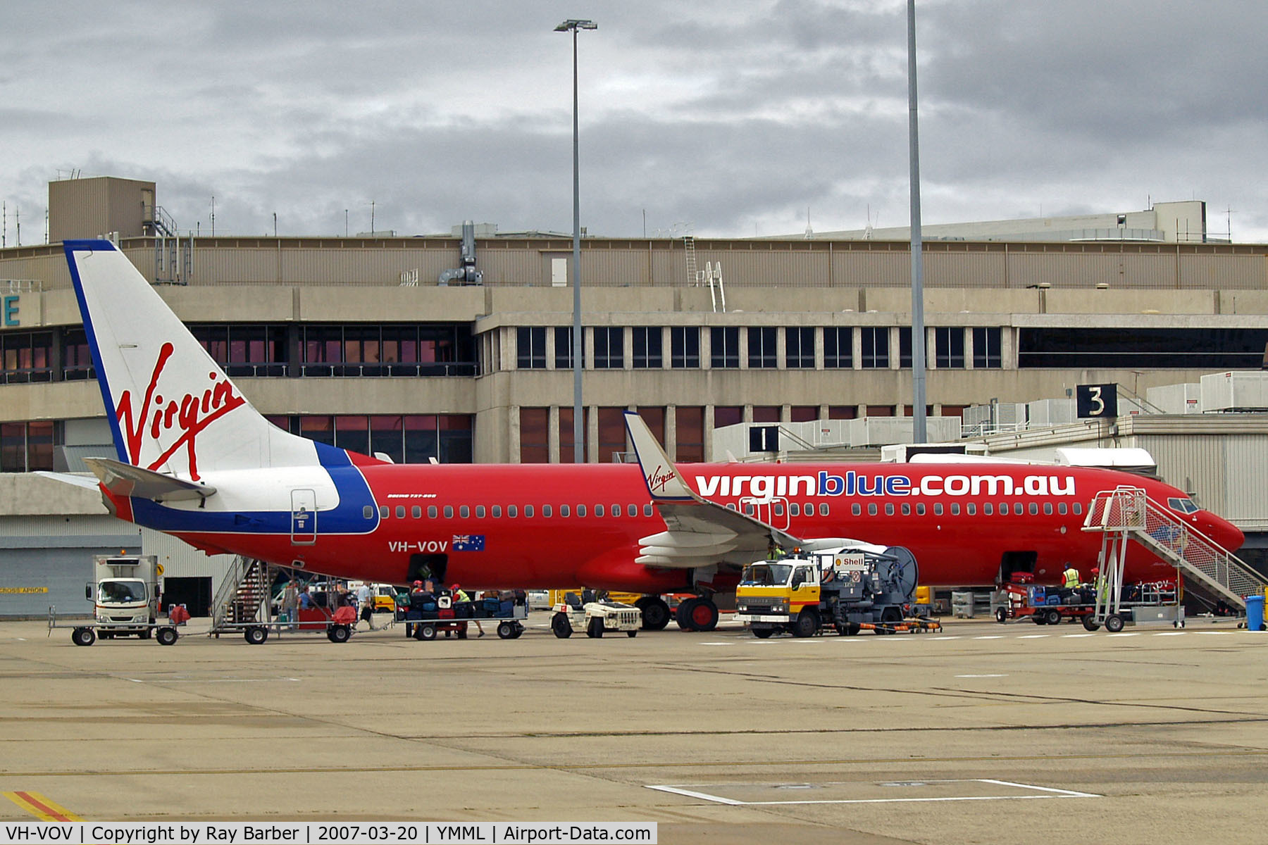 VH-VOV, 2003 Boeing 737-82R C/N 30658, Boeing 737-82R [30658] (Virgin Blue) Melbourne-Tullamarine~VH 20/03/2007