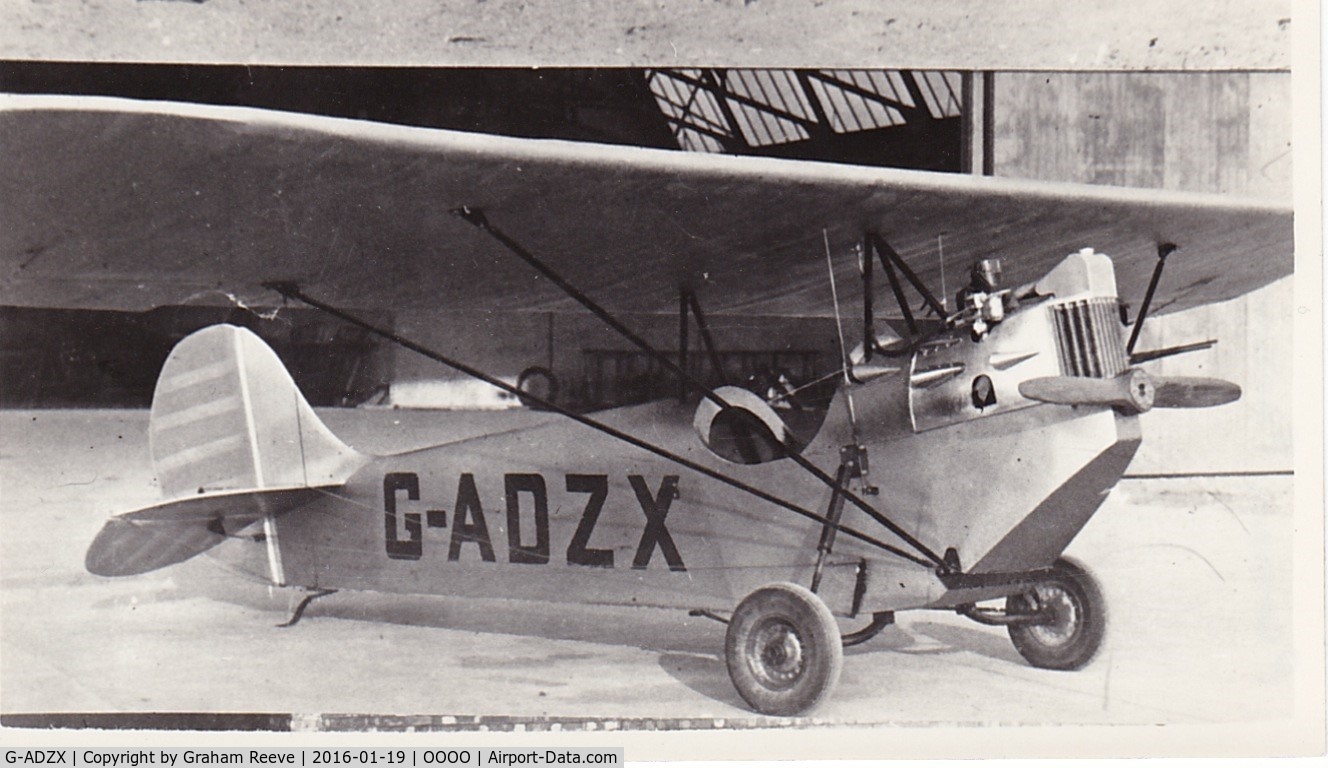 G-ADZX, 1936 Mignet HM.14 Pou-du-Ciel C/N ECP57, Recently discovered photograph.