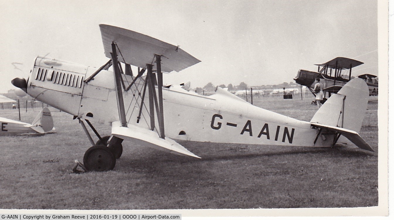 G-AAIN, 1934 Parnall Elf II C/N J.6, Recently discovered photograph.