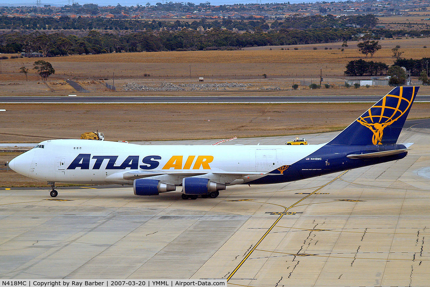 N418MC, 2002 Boeing 747-47UF C/N 32840, Boeing 747-47UF [32840] (Atlas Air) Melbourne-Tullamarine~VH 20/03/2007