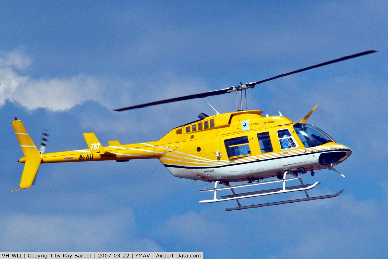 VH-WLI, 1981 Bell 206L-1 LongRanger II C/N 45591, Bell 206L-1 LongRanger II [45591] (Kestrel Aviation) Avalon~VH 22/03/2007