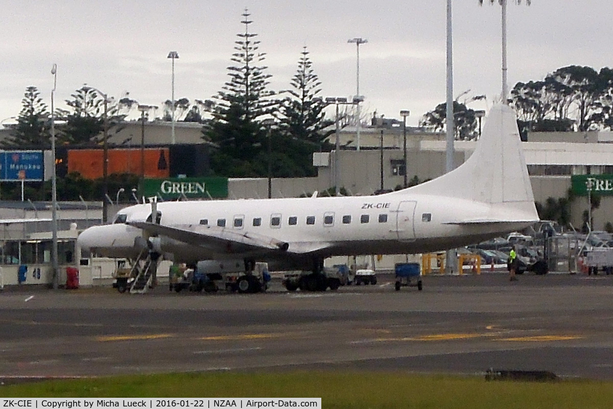 ZK-CIE, 1957 Convair 580 C/N 399, At Auckland