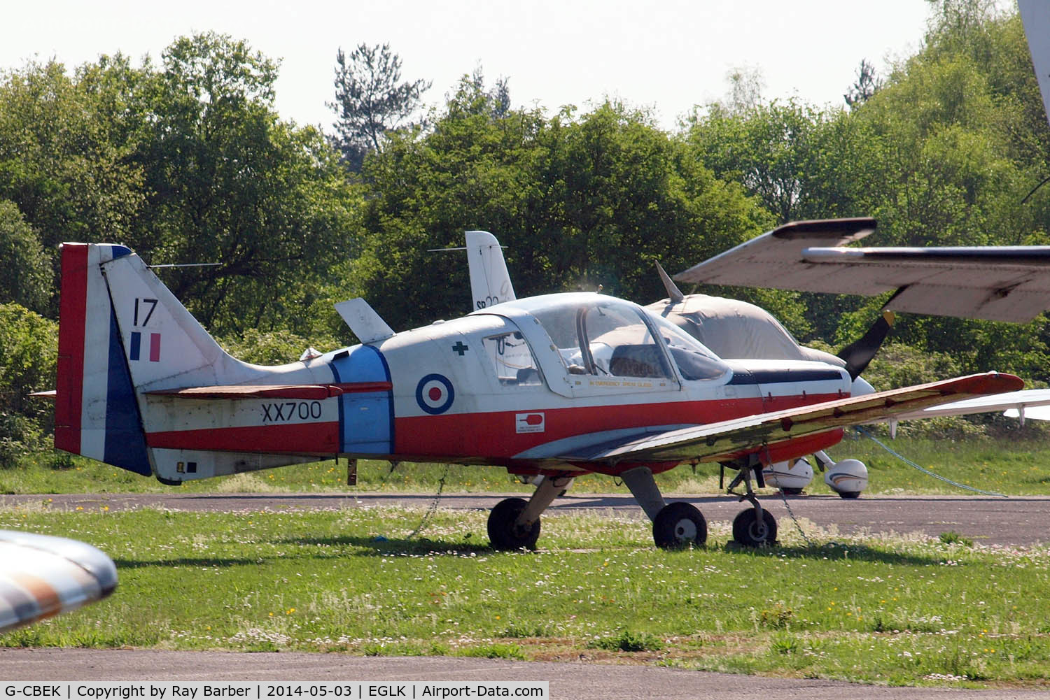 G-CBEK, 1975 Scottish Aviation Bulldog T.1 C/N BH120/349, Scottish Aviation SA.120 Bulldog T.1 [BH120/349] Blackbushe~G 04/05/2015