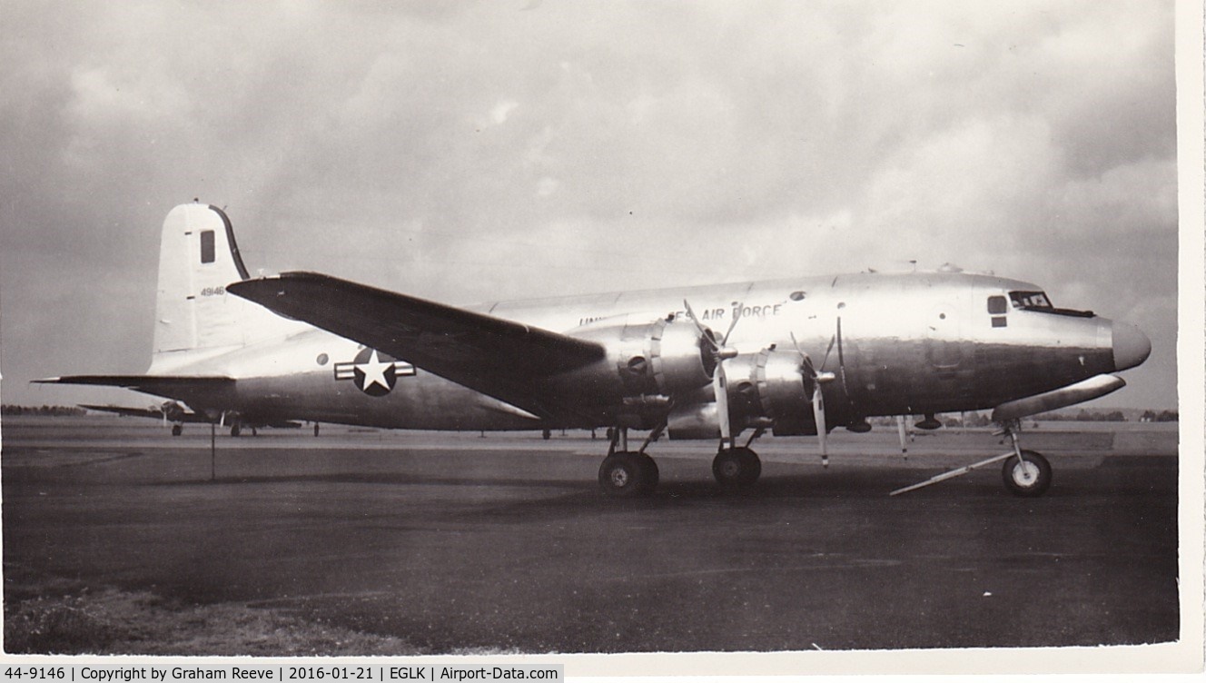 44-9146, Douglas C-54E Skymaster (DC-4) C/N 27372, Recently discovered photograph.