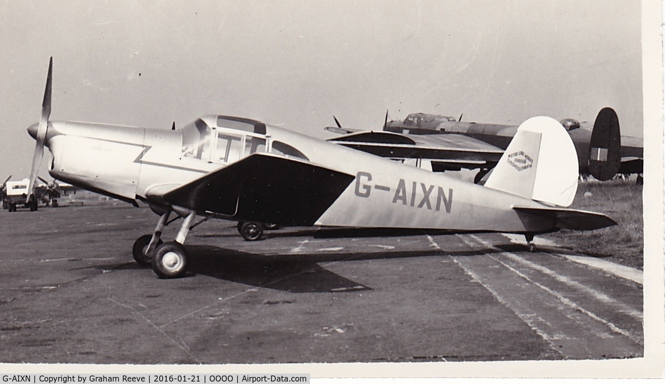 G-AIXN, 1947 Benes-Mraz M-1C Sokol C/N 112, Recently discovered photograph.