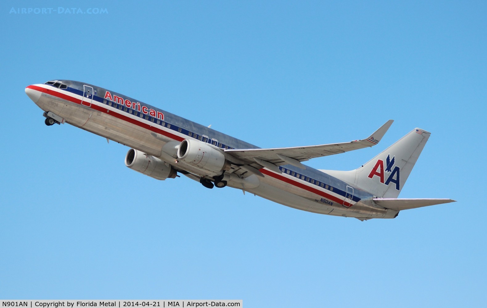 N901AN, 1999 Boeing 737-823 C/N 29503, American