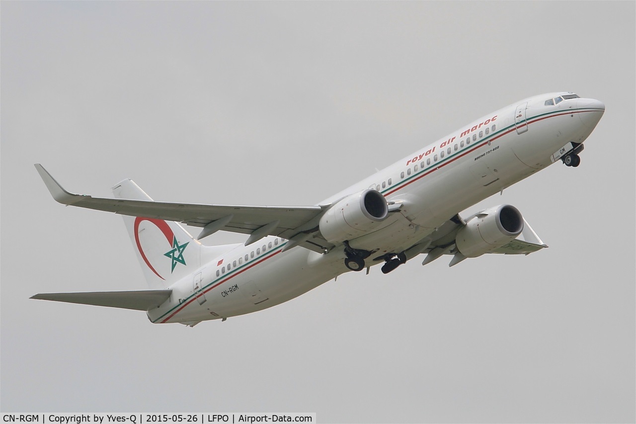 CN-RGM, 2013 Boeing 737-8B6 C/N 33074, Boeing 737-8B6, Take off Rwy 08, Paris-Orly Airport (LFPO-ORY)