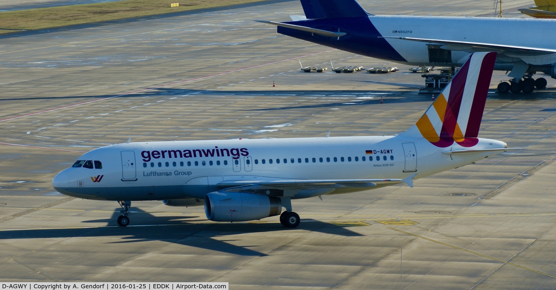 D-AGWY, 2013 Airbus A319-132 C/N 5941, Germanwings, is here taxiing at Köln / Bonn Airport(EDDK)