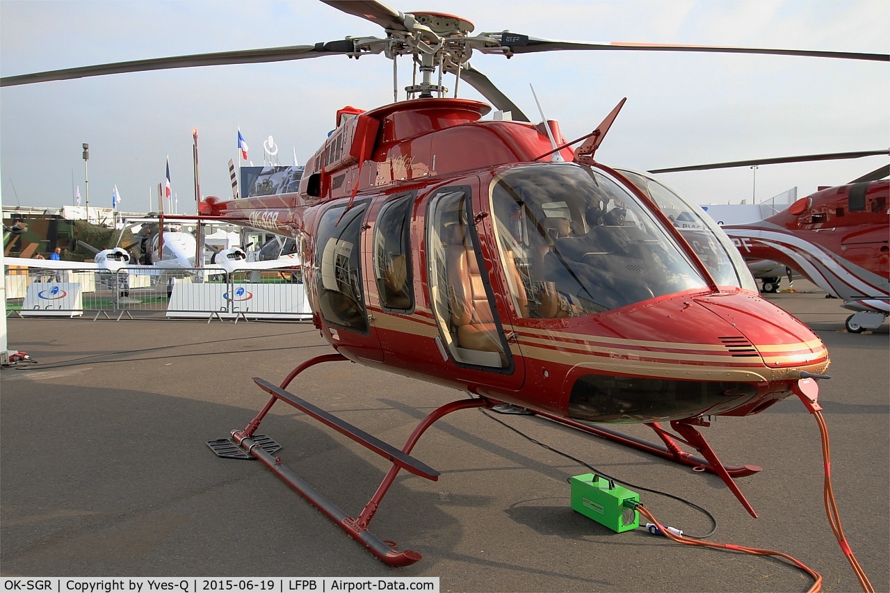 OK-SGR, 2013 Bell 407GX C/N 54426, Bell 407GX, Static display, Paris-Le Bourget airport (LFPB-LBG) Air show 2015