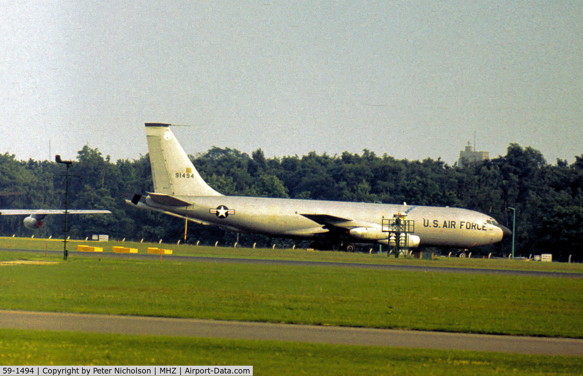 59-1494, 1959 Boeing KC-135A Stratotanker C/N 17982, KC-135A Stratotanker of 147th Air Refuelling Squadron Pennsylvania ANG as seen at RAF Mildenhall in the Summer of 1978.
