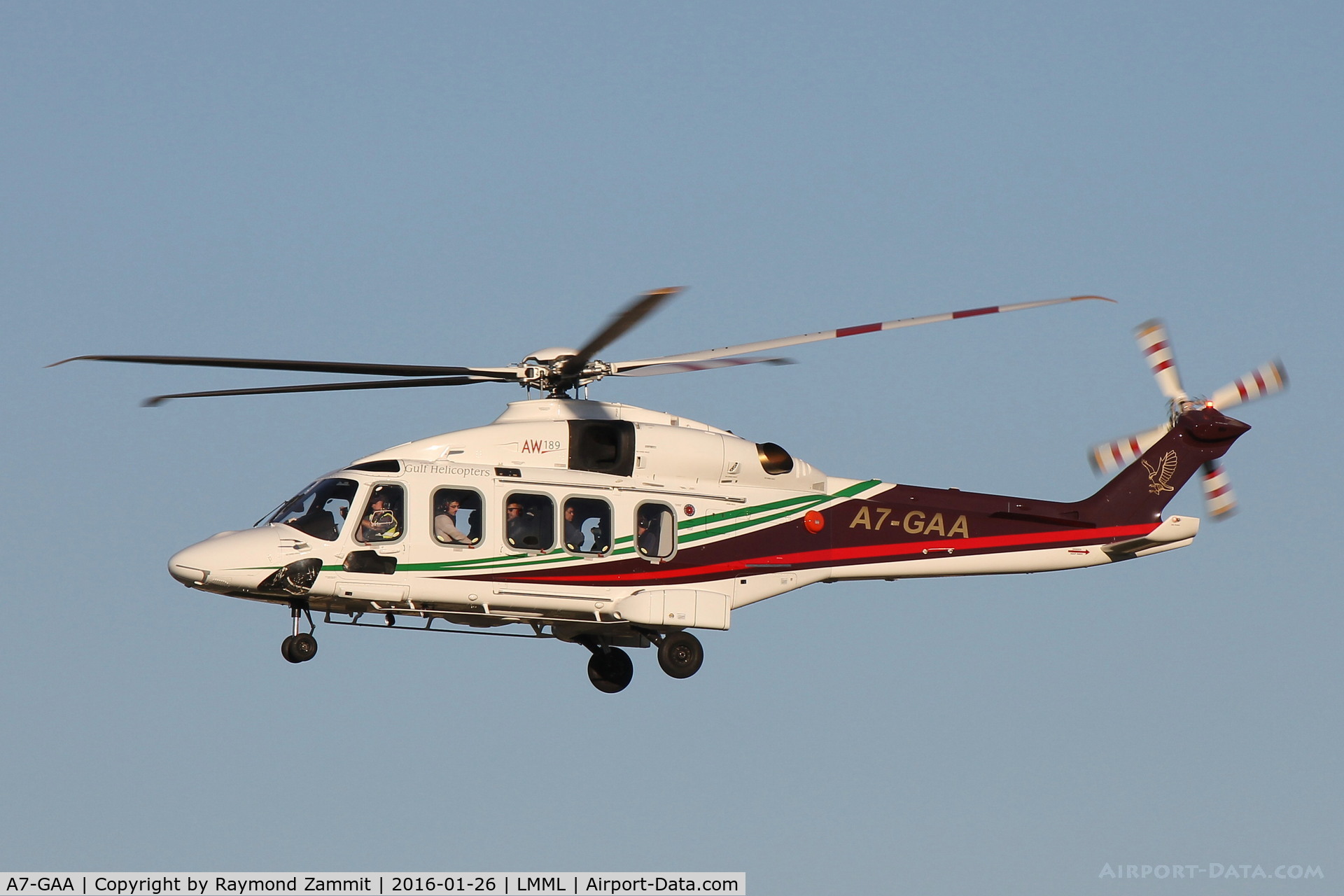 A7-GAA, AgustaWestland AW-189 C/N 49009, AgustaWestland AW-189 A7-GAA Gulf Helicopters