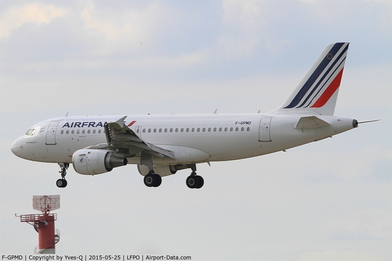 F-GPMD, 1993 Airbus A319-113 C/N 618, Airbus A319-113, On final Rwy 26, Paris-Orly Airport (LFPO-ORY)