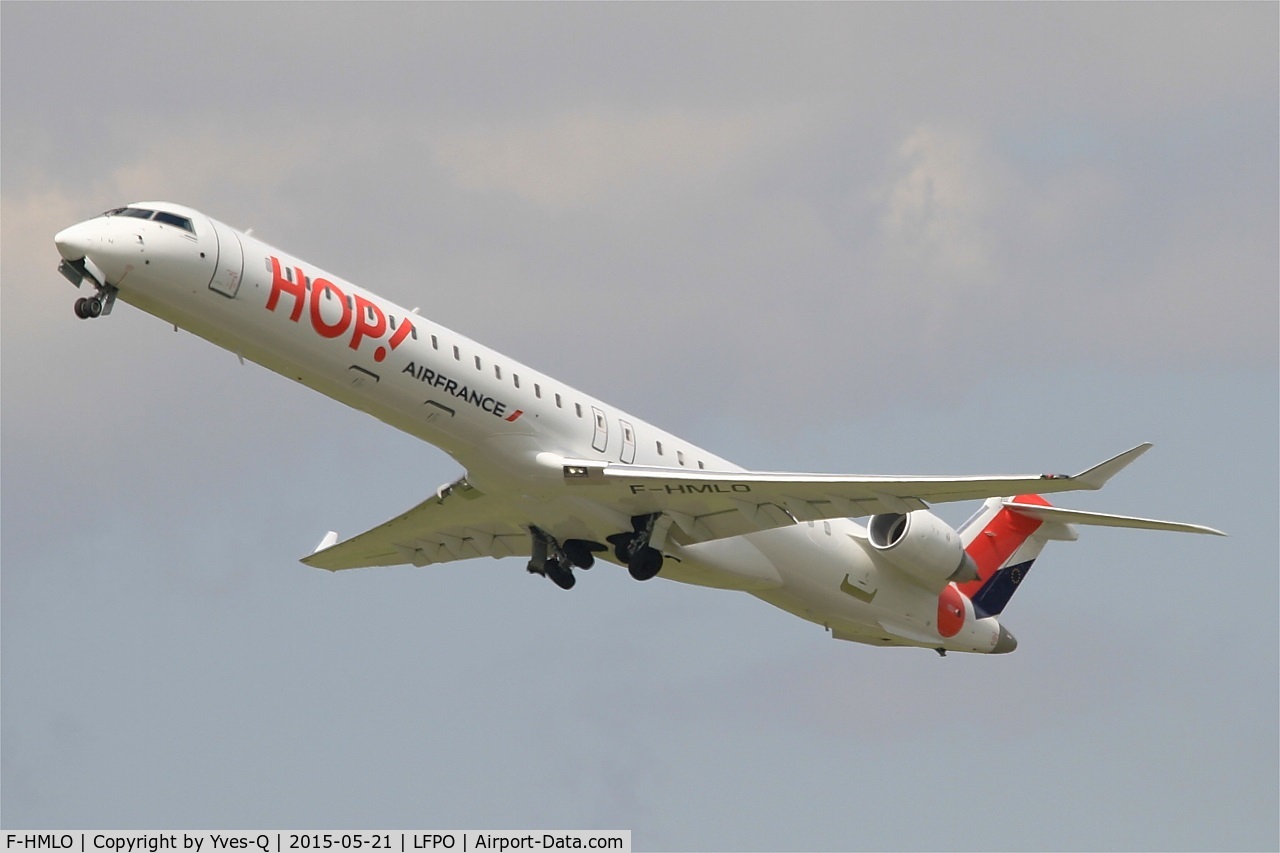 F-HMLO, 2015 Bombardier CRJ-1000EL NG (CL-600-2E25) C/N 19041, Canadair Regional Jet CRJ-1000EL, Take off rwy 24, Paris-Orly airport (LFPO-ORY)