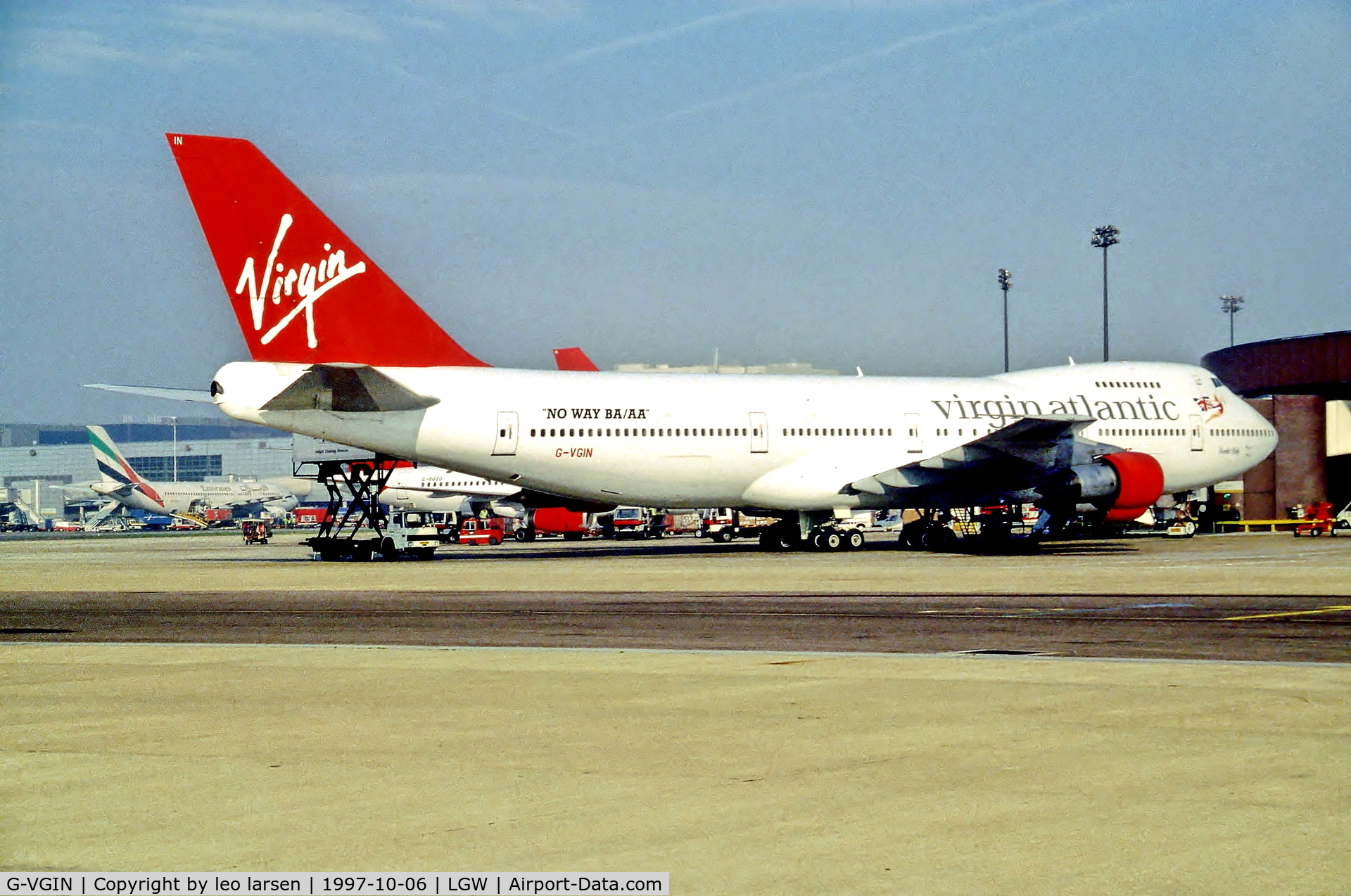 G-VGIN, 1971 Boeing 747-243B C/N 19732, London Gatwick 6.10.97