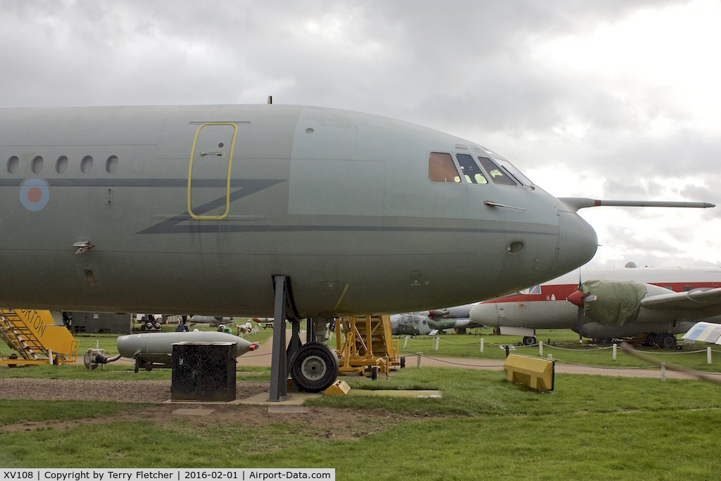 XV108, 1968 Vickers VC10 C.1K C/N 838, Fuselage at East Midlands Aeropark