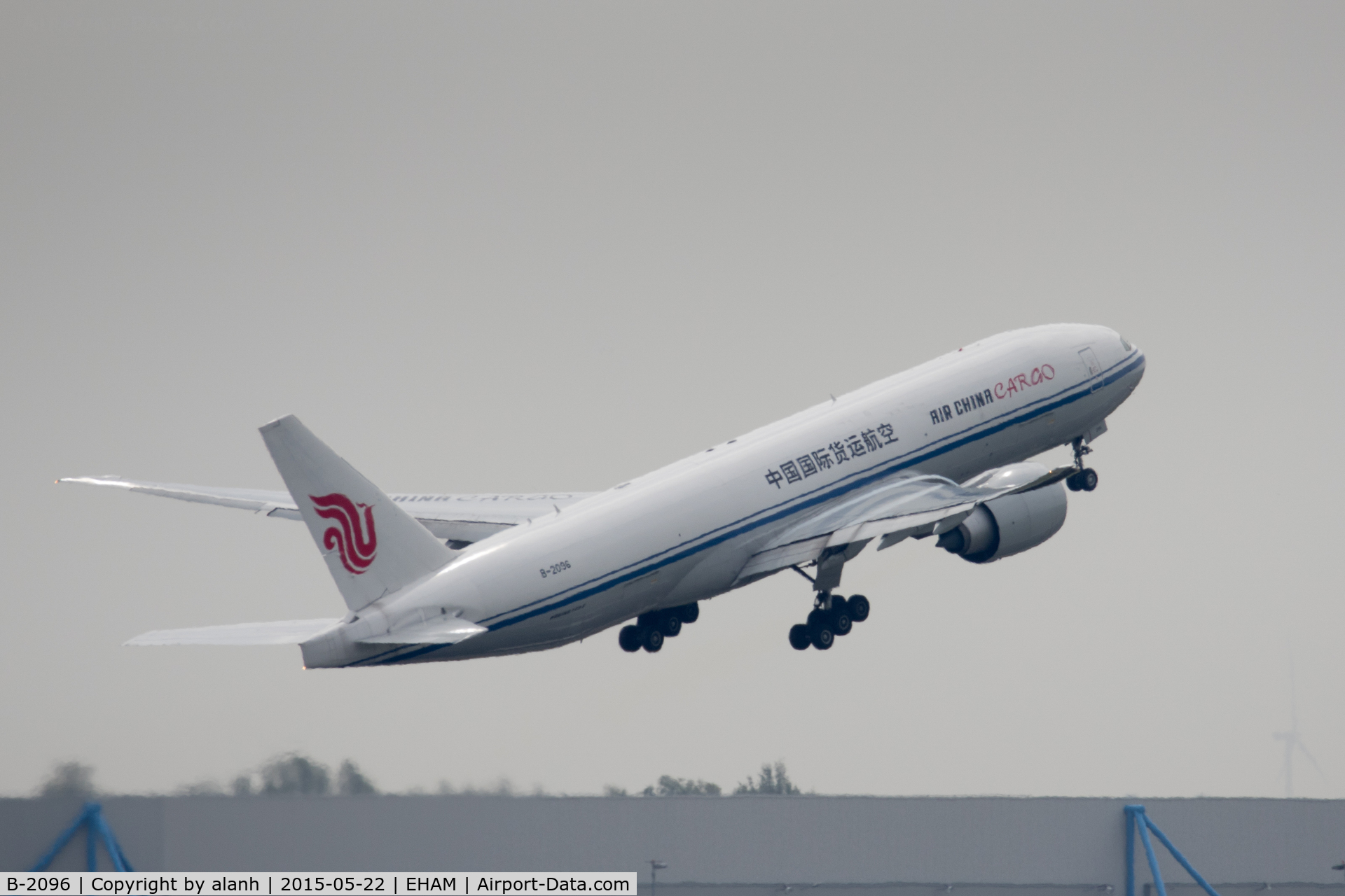 B-2096, 2014 Boeing 777-FFT C/N 44679, Departing Schiphol