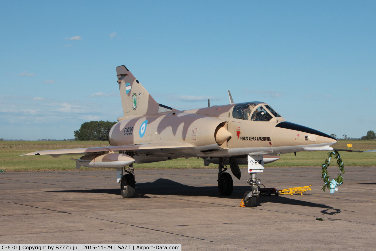 C-630, Dassault Mirage 5PA C/N 2, at Tandil