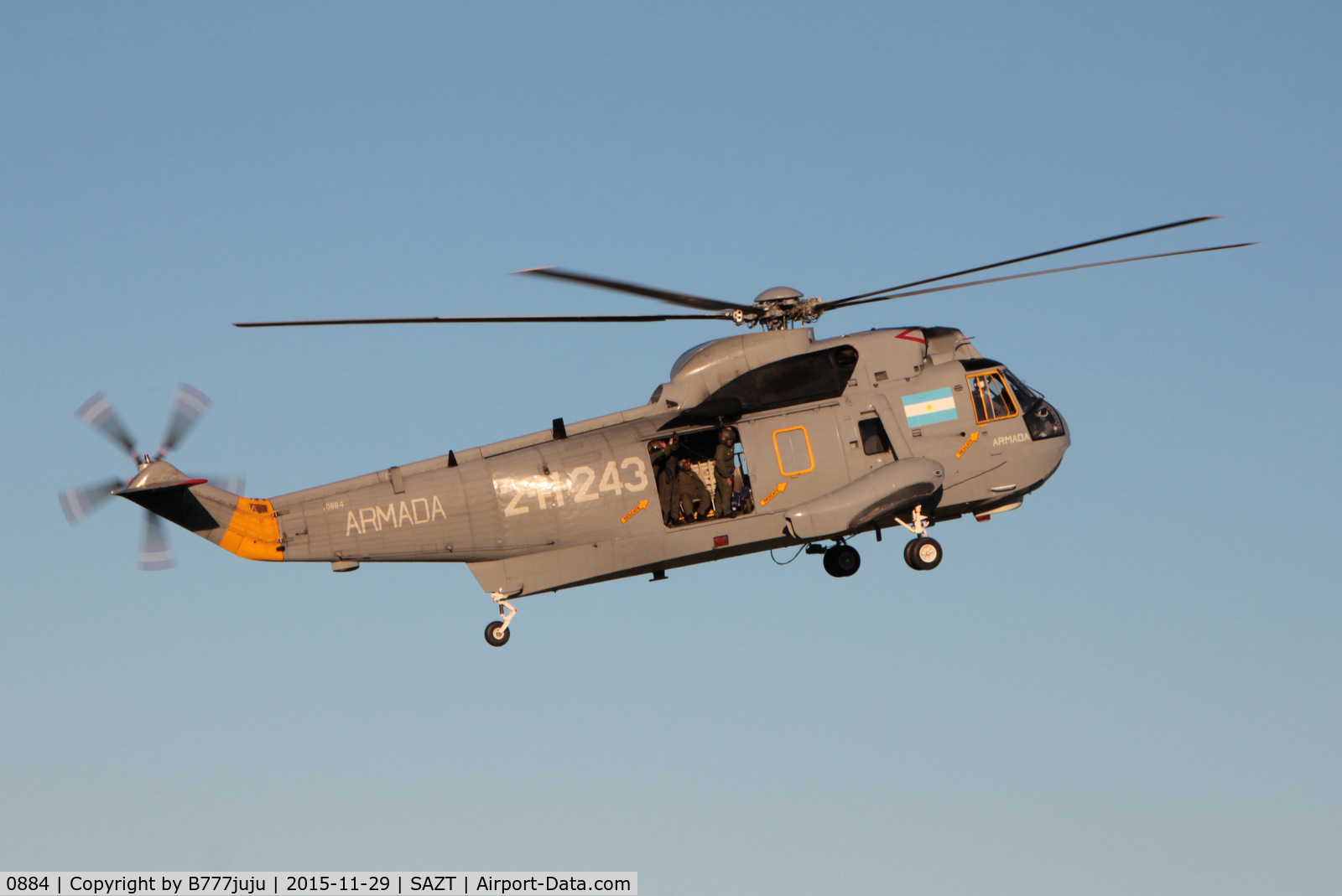 0884, Sikorsky SH-3H Sea King C/N 61-374, at Tandil