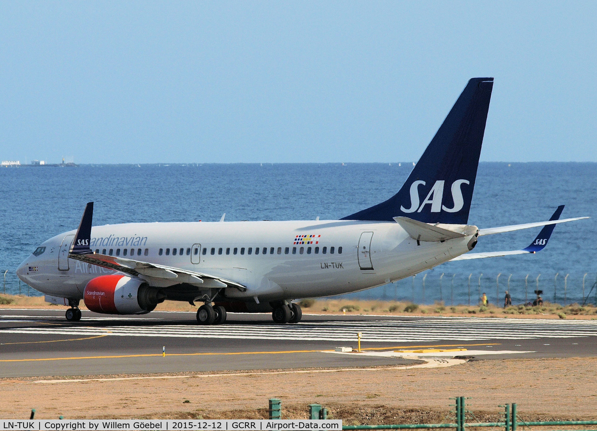 LN-TUK, 2001 Boeing 737-705 C/N 29096, Taxi to the runway of airport of Lanzarote