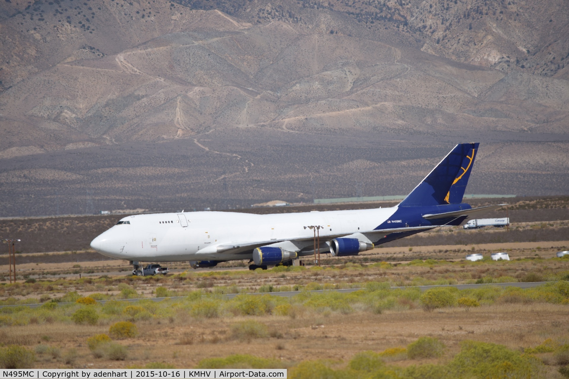 N495MC, 1999 Boeing 747-47UF C/N 29256, B747 at the boneyard in KMHV