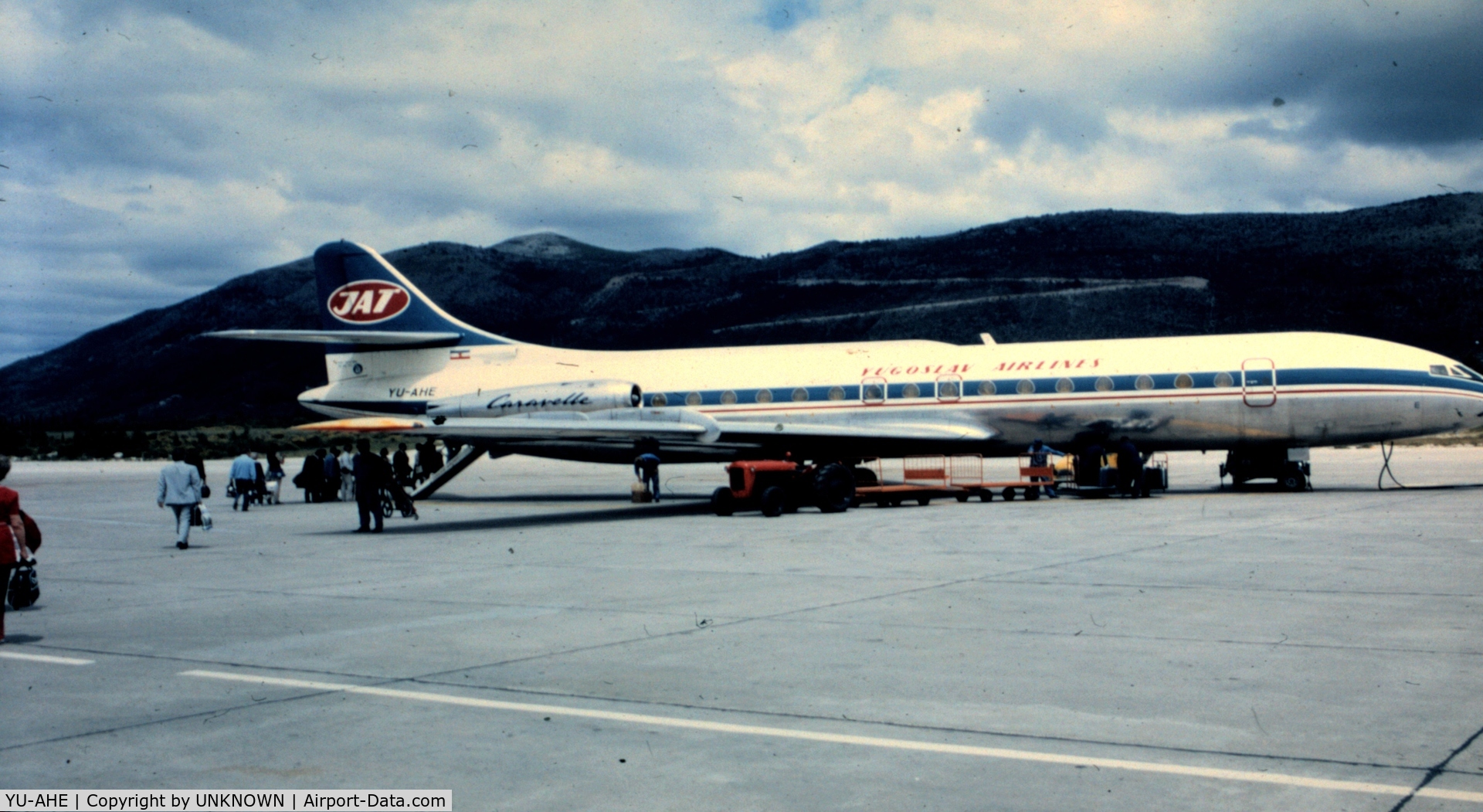 YU-AHE, 1965 Sud Aviation SE-210 Caravelle VI-N C/N 194, found slide from auction dated JUNE 1971. Flight was from Dubrovnik to Athens.