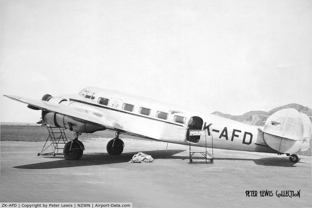 ZK-AFD, 1937 Lockheed 10A Electra C/N 1095, Union Airways of NZ Ltd., Palmerston North