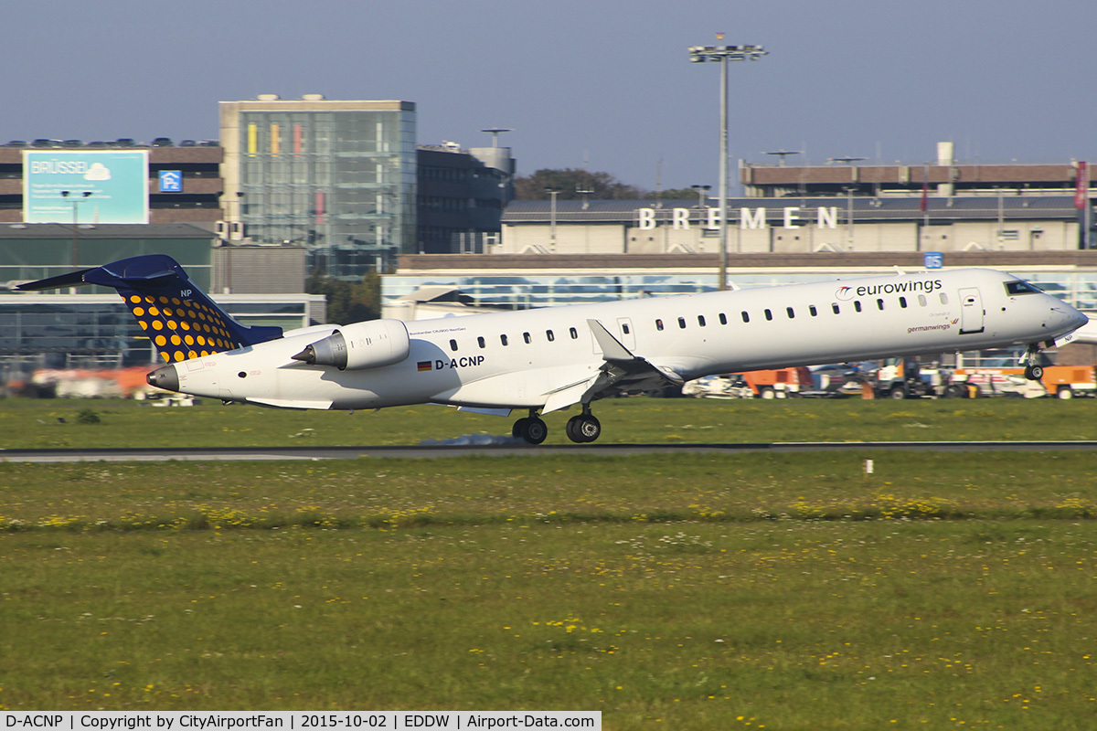D-ACNP, 2010 Bombardier CRJ-900LR (CL-600-2D24) C/N 15259, landing 27