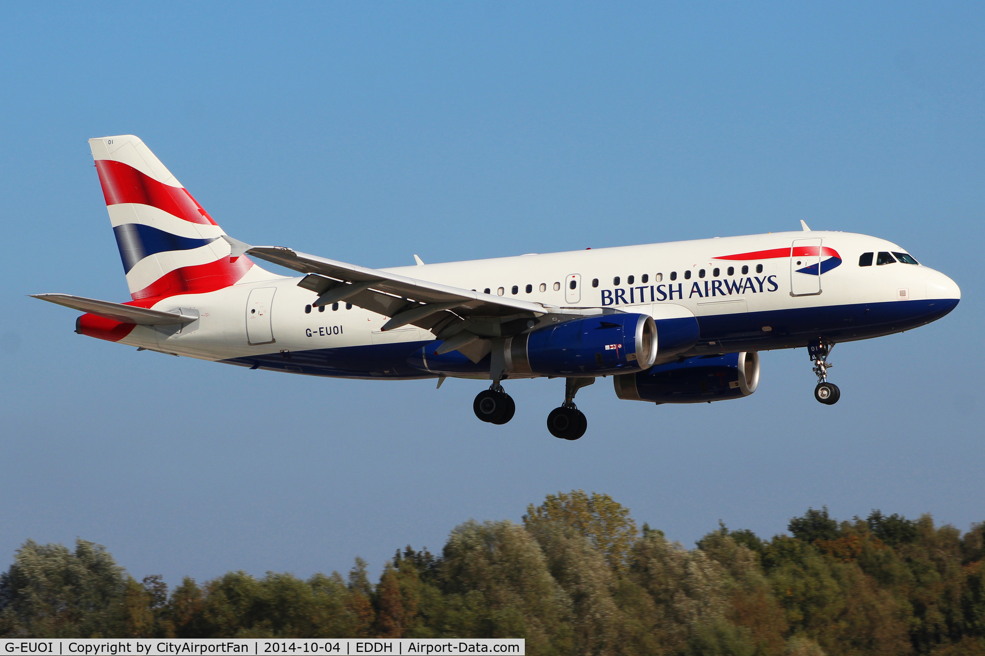 G-EUOI, 2001 Airbus A319-131 C/N 1606, British Airways (BAW/BA)