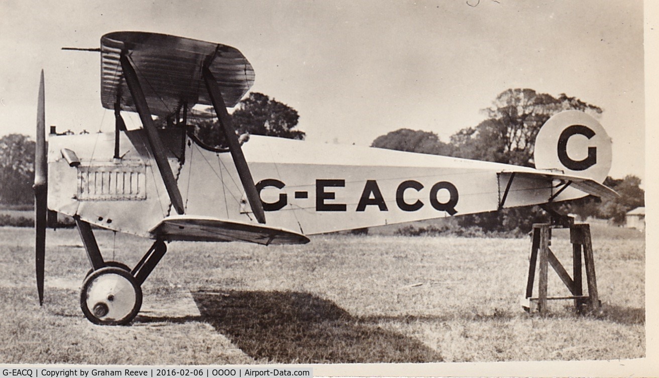 G-EACQ, Avro 534 Baby C/N 534/1, Recently discovered photograph.