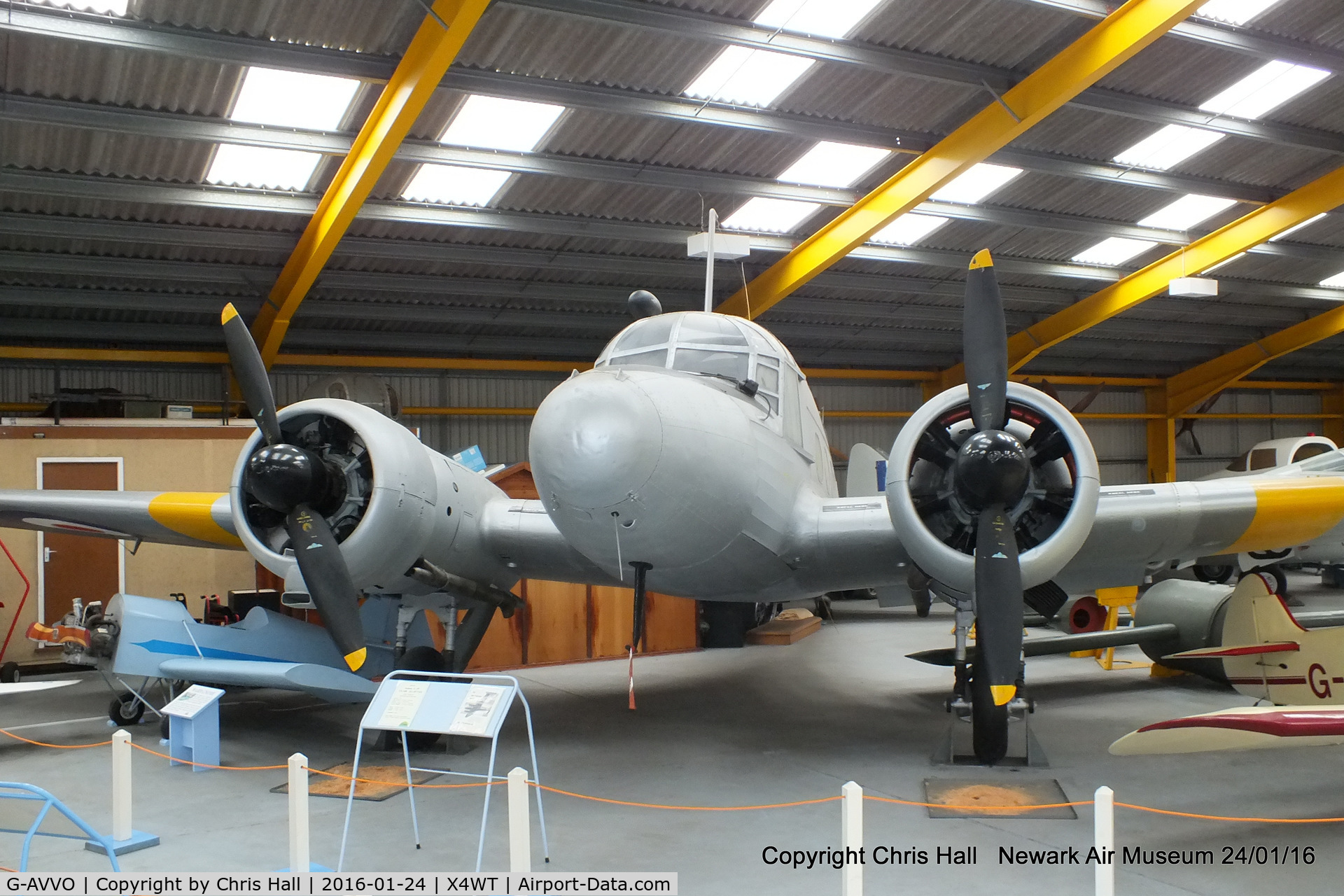 G-AVVO, Avro 652A Anson C.19 Srs 2 C/N 34219, at the Newark Air Museum