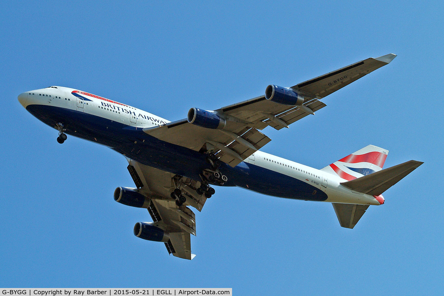 G-BYGG, 1999 Boeing 747-436 C/N 28859, Boeing 747-436 [28859] (British Airways) Home~G 21/05/2015. On approach 27R.