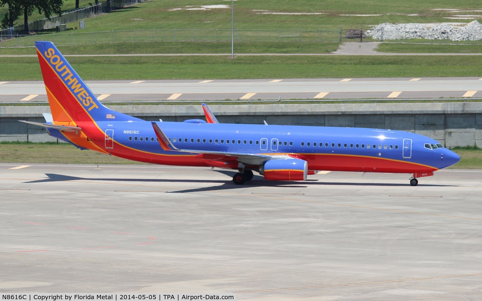 N8616C, 2013 Boeing 737-8H4 C/N 36914, Southwest