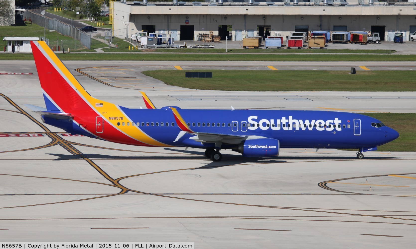 N8657B, 2014 Boeing 737-8H4 C/N 42535, Southwest