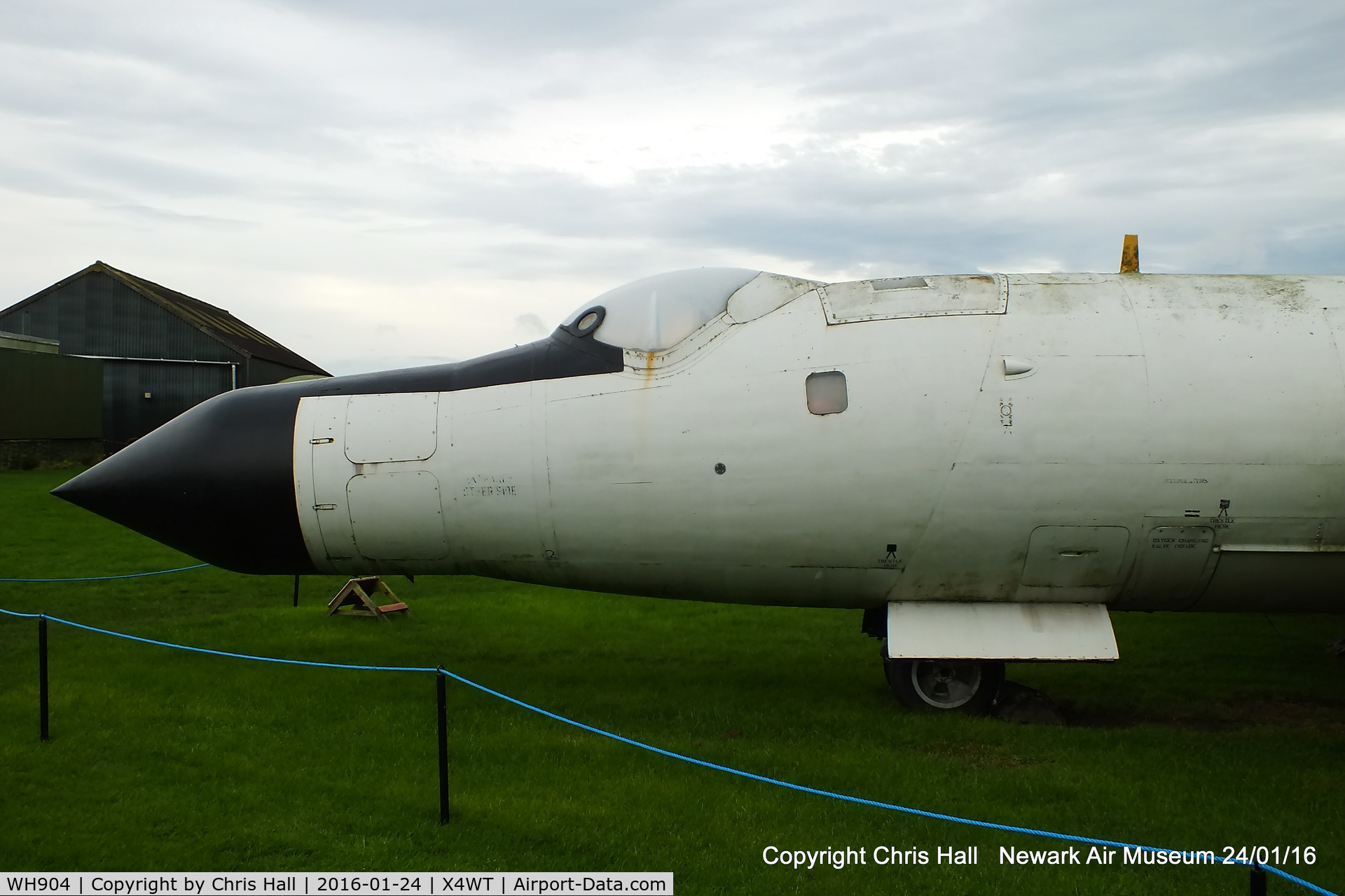 WH904, 1954 English Electric Canberra T.19 C/N SH1647, at the Newark Air Museum