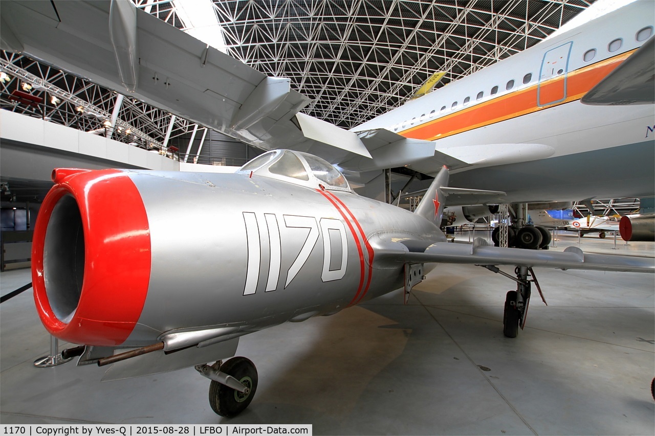 1170, Mikoyan-Gurevich MiG-15bis C/N 713001, Mikoyan-Gurevich MiG-15, Preserved at Aeroscopia Museum, Toulouse-Blagnac
