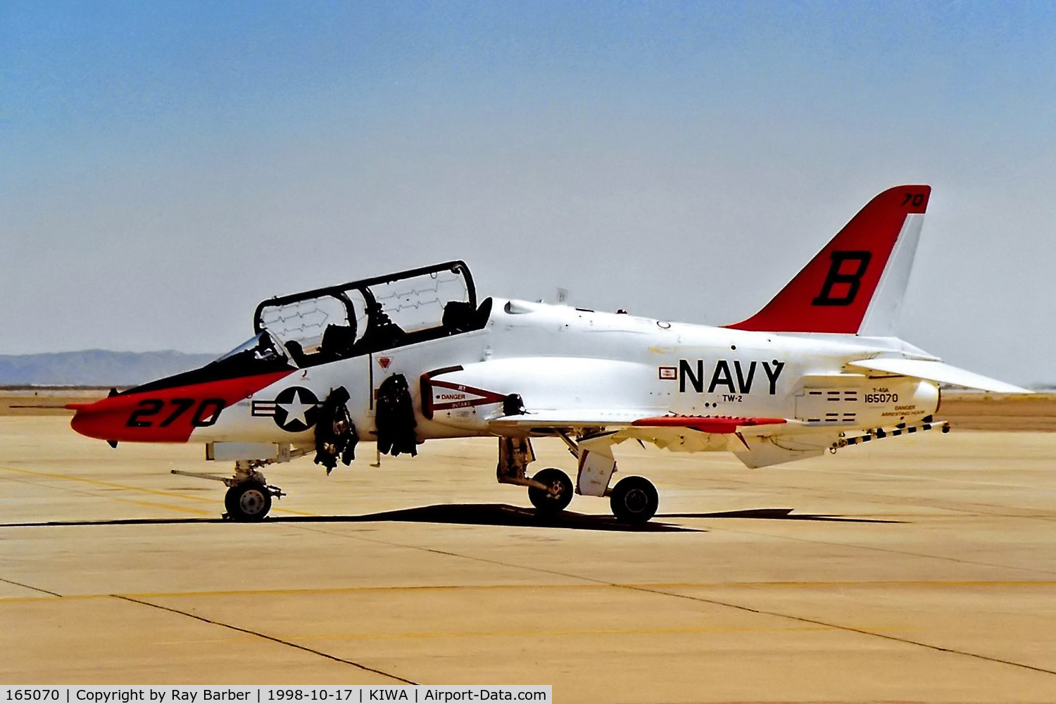 165070, McDonnell Douglas T-45C Goshawk C/N A074, McDonnell Douglas T-45A Goshawk [A-074] (United States Navy) Phoenix-Williams Gateway~N 17/10/1998
