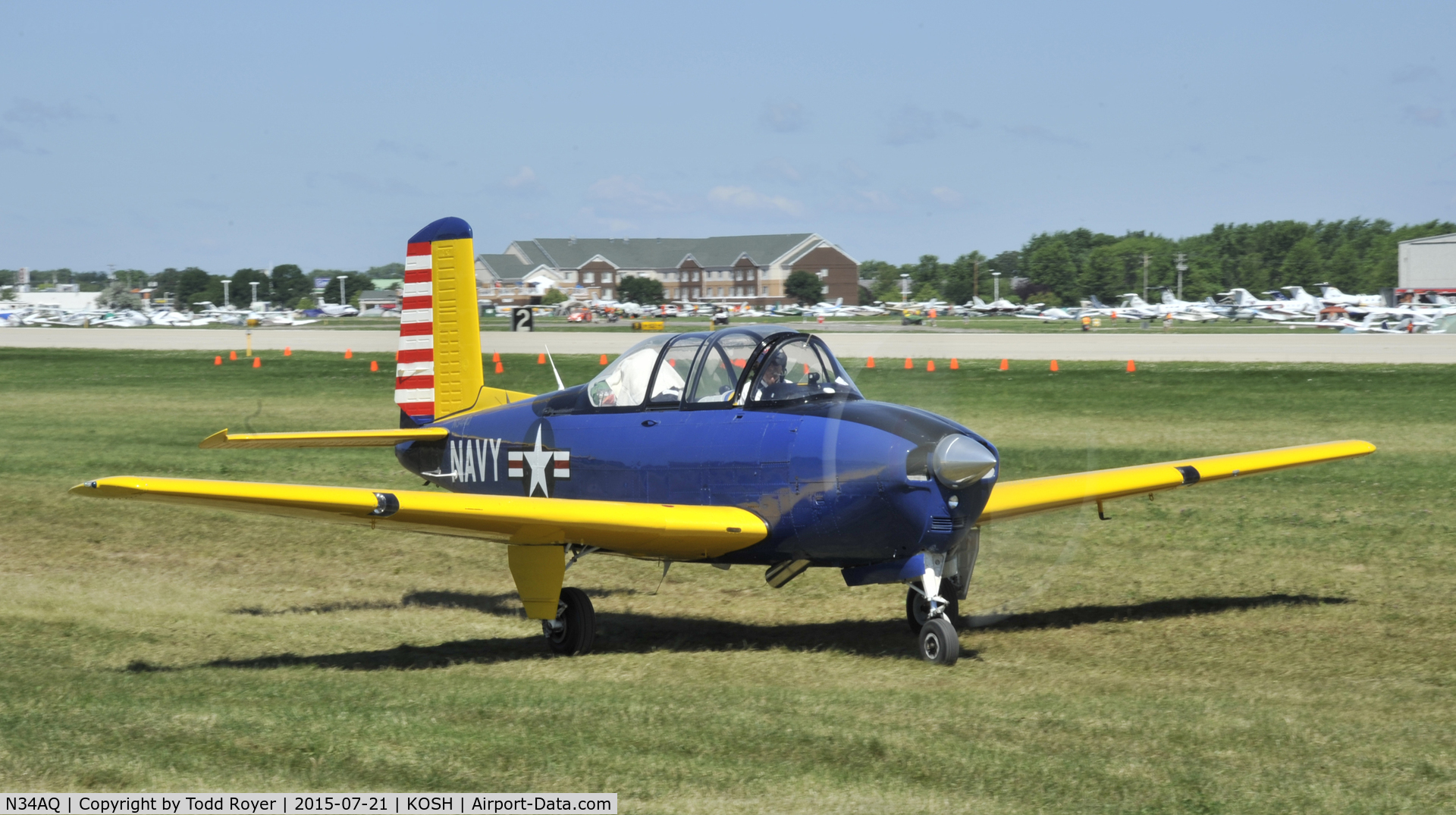 N34AQ, 1956 Beech A45 C/N CG-112, Airventure 2015