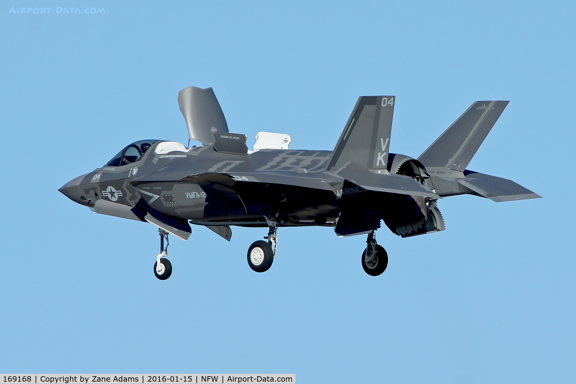 169168, 2015 Lockheed Martin F-35B Lightning II C/N BF-48, USMC F-35B hovering at NAS Fort Worth during a Lockheed test flight.