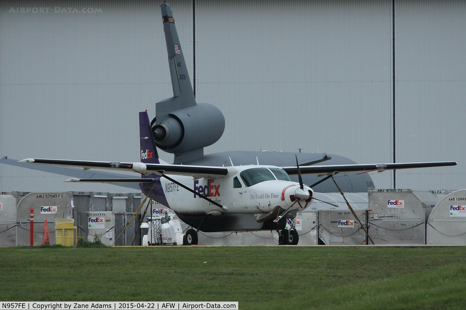 N957FE, 1988 Cessna 208B C/N 208B0070, On the FedEx Ramp at Alliance Airport _ Fort Worth, TX