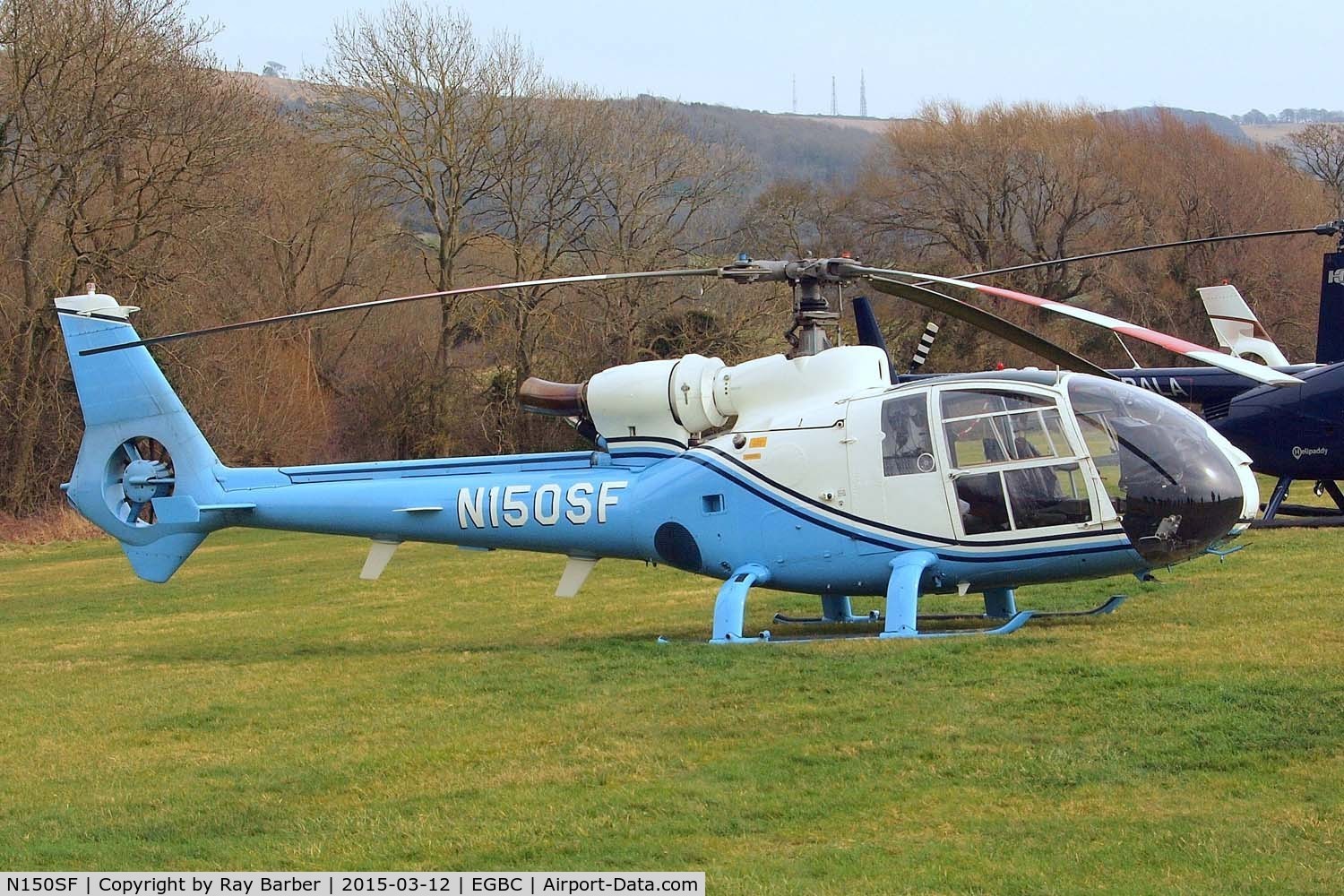 N150SF, 1978 Aerospatiale SA-341G Gazelle C/N 1584, Aerospatiale SA.341G Gazelle [1584] (Southern Aircraft Consultancy) Cheltenham Racecourse~G 12/03/2015