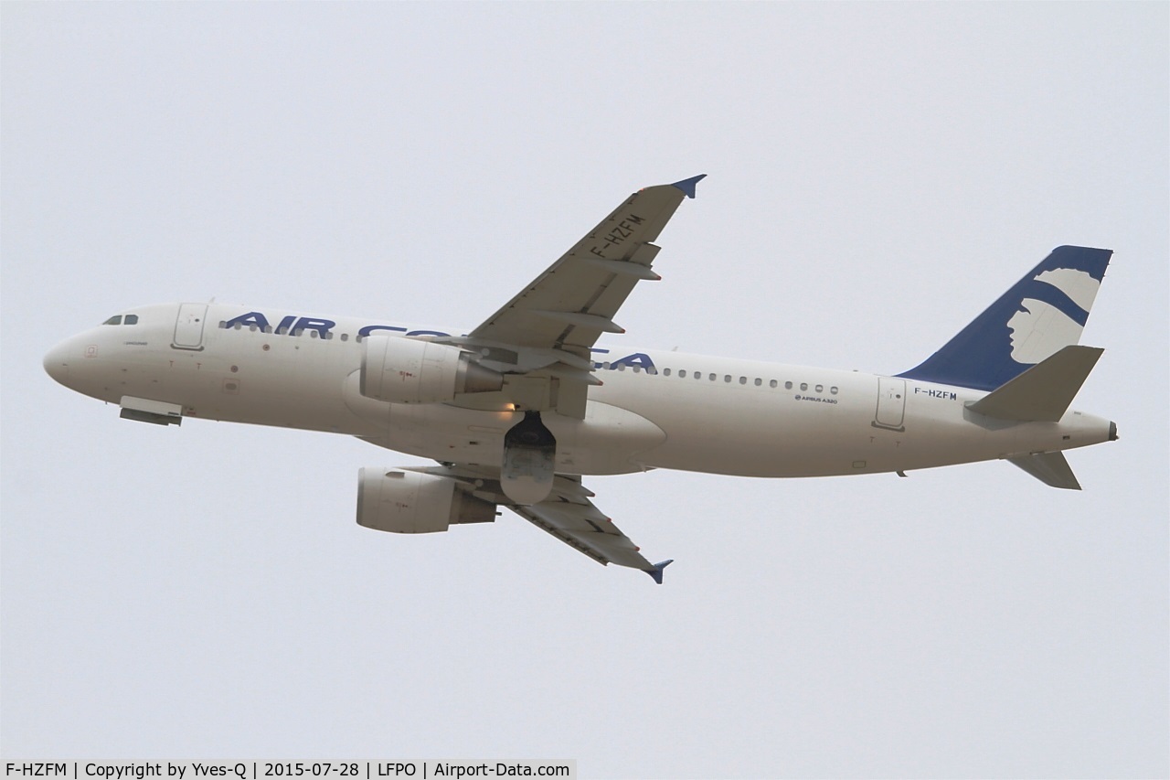 F-HZFM, 2013 Airbus A320-214 C/N 5887, Airbus A320-214, Take off rwy 24, Paris-Orly airport (LFPO-ORY)