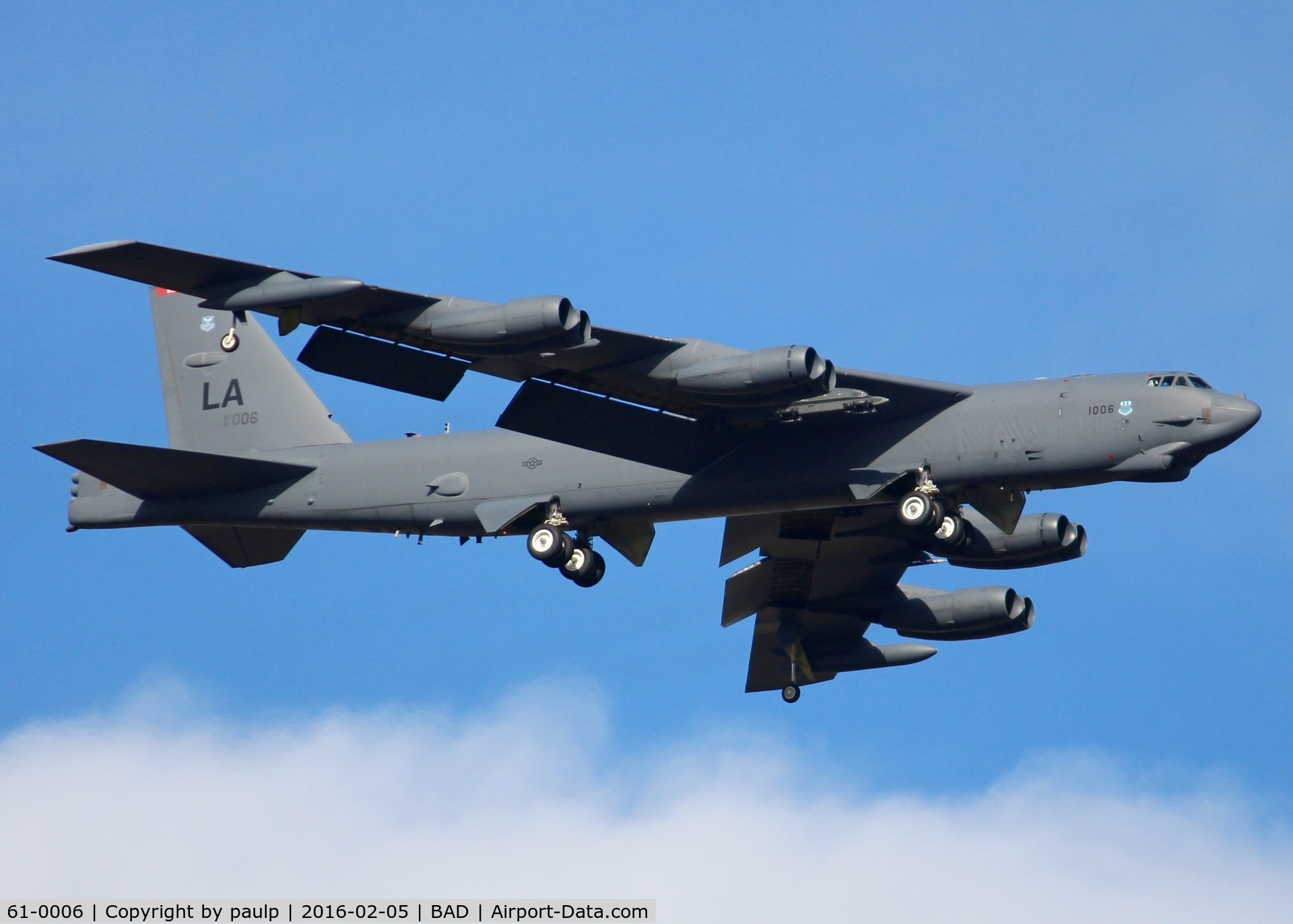 61-0006, 1961 Boeing B-52H Stratofortress C/N 464433, At Barksdale Air Force Base.